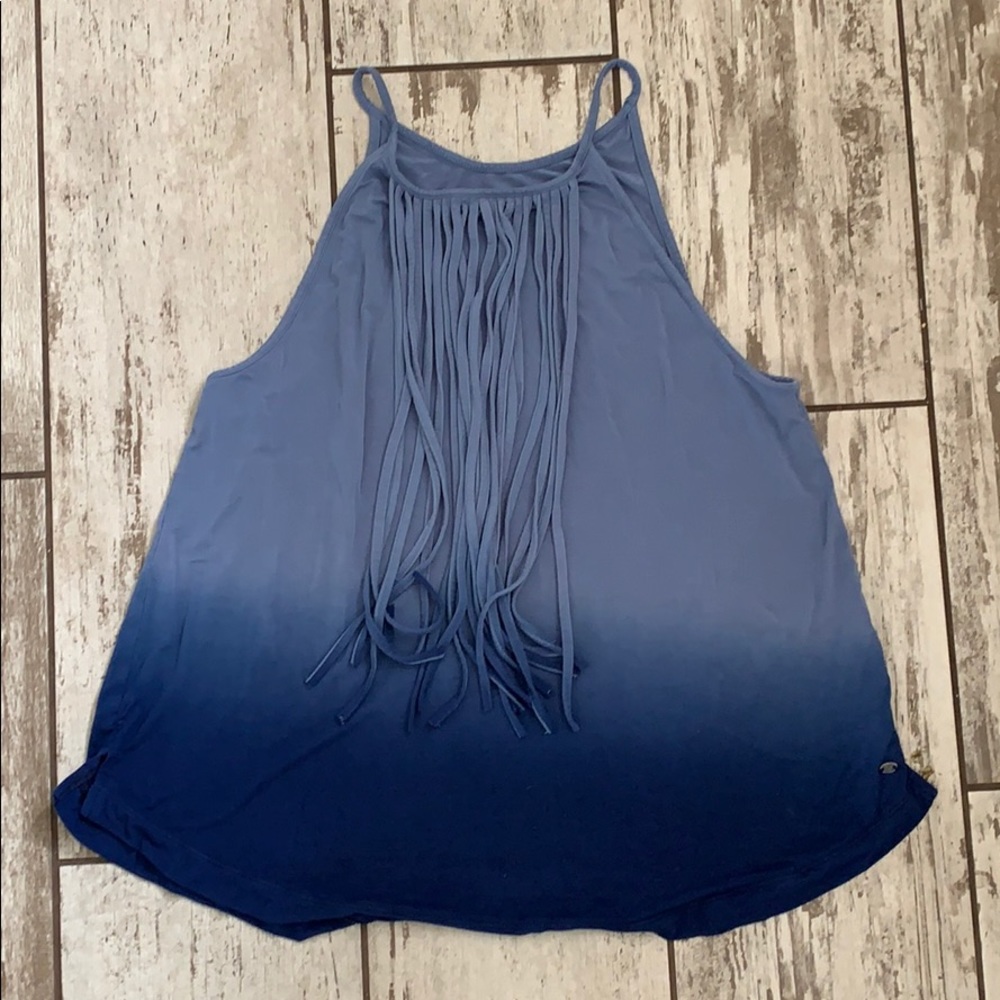 American Eagle Fringe Ombré Soft & Sexy Tank